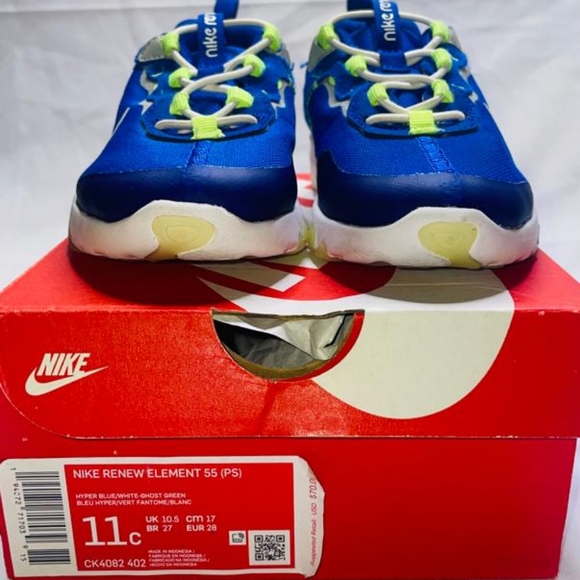 Nike Renew Element 55 toddler Sneakers Blue 11c - Picture 2 of 4